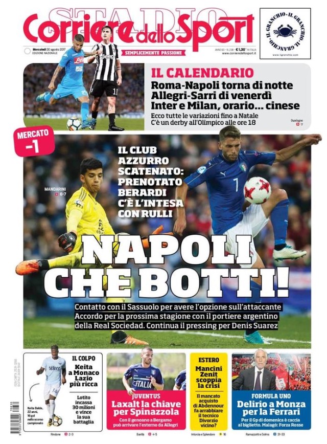 Corriere Dello Sport 30 Agosto 2017
