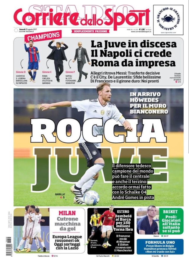 Corriere Dello Sport 25 Agosto 2017