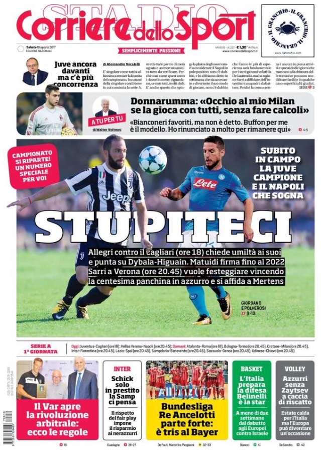 Corriere Dello Sport 19 Agosto 2017