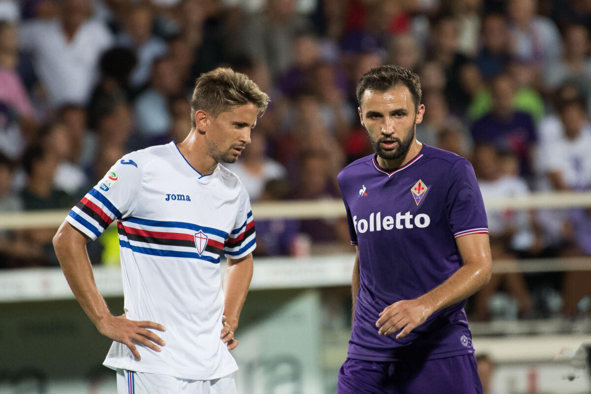 Gazzetta dello Sport, Badelj non rinnoverà il contratto con la Fiorentina nonostante la permanenza a Firenze - Firenze, stadio Artemio Franchi, 27.08.2017, Fiorentina-Sampdoria, Foto Fiorenzo Sernacchioli. Copyright Labaroviola.com