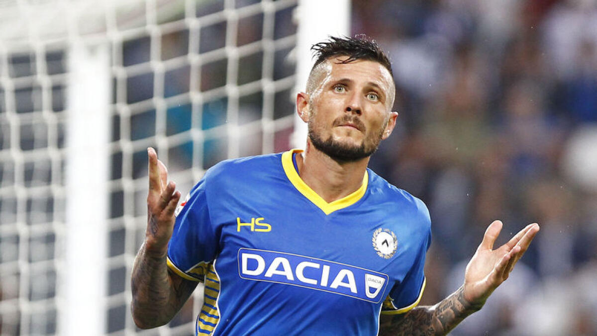 Ds Udinese: "Abbiamo deciso di vendere Thereau perchè è un giocatore troppo anarchico tatticamente" - Foto LaPresse - Spada
23 agosto 2015 Torino ( Italia)
Sport Calcio
Juventus - Udinese
Campionato di Calcio Serie A TIM 2015 2016 - " Juventus Stadium "
Nella foto: esultanza dopo gol thereau gol 0-1 

Photo LaPresse - spada
23 August 2015 Turin ( Ita