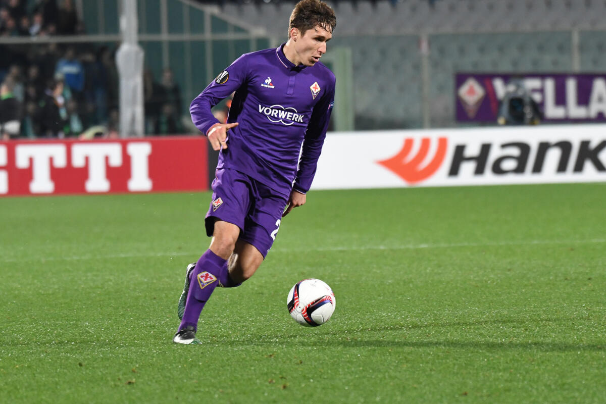Fiorentina-Bologna 0-0 al 45'. Chiesa sfiora il vantaggio, gara bloccata in fase offensiva - Firenze, stadio Artemio Franchi, 23.02.2017, Fiorentina-Borussia, Foto Fiorenzo Sernacchioli. Copyright Labaroviola.com