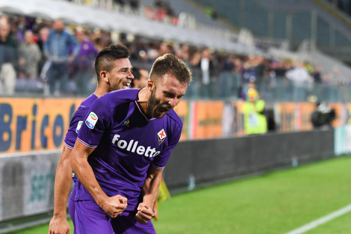 Pezzella: "Segnare il gol vittoria il miglior modo per festeggiare la convocazione in nazionale argentina" - Firenze, stadio Artemio Franchi, 16.09.2017, Fiorentina-Bologna, Foto Fiorenzo Sernacchioli. Copyright Labaroviola.com German Pezzella