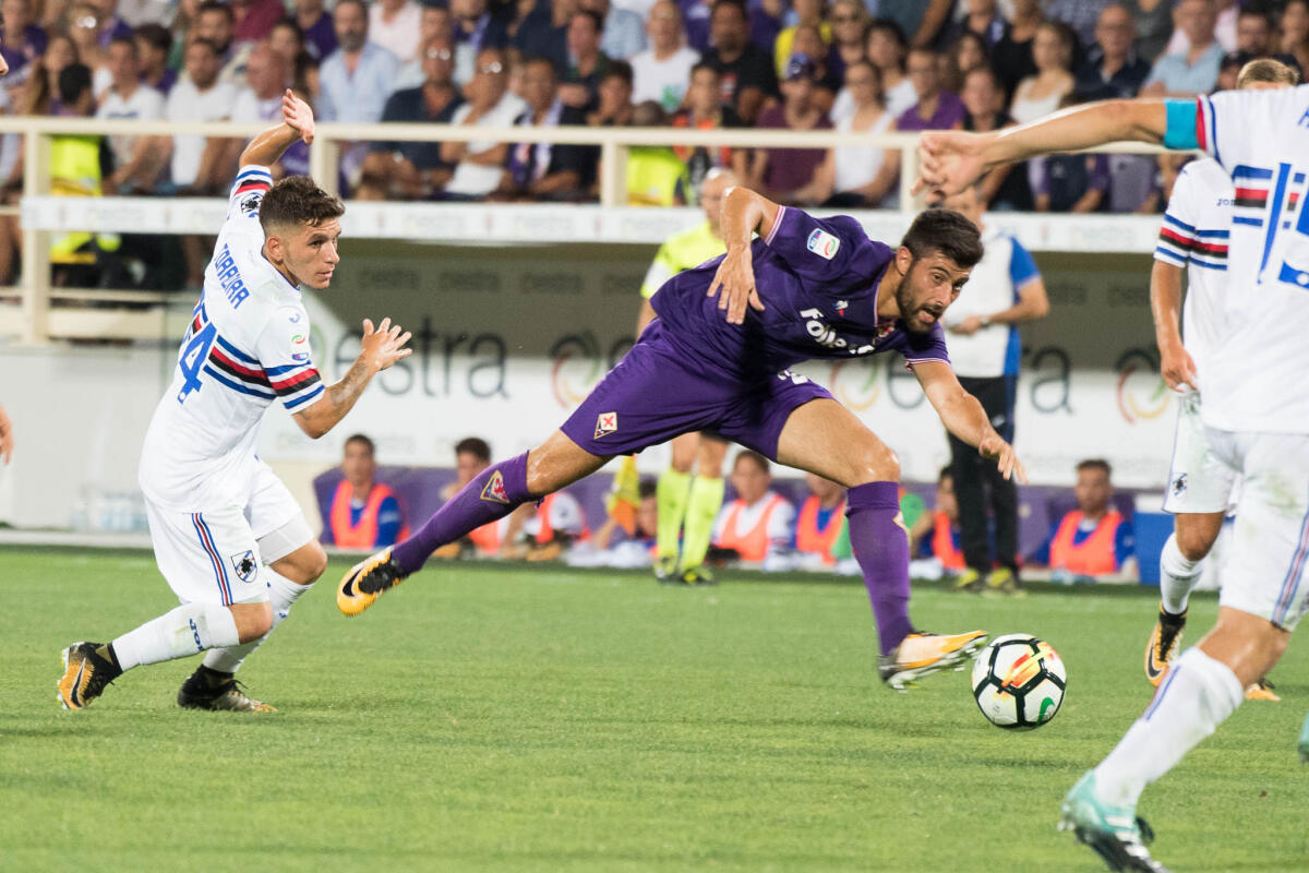 La Nazione: Benassi trequartista e Thereau a sinistra, tutte le scelte di Pioli in vista del Verona... - Firenze, stadio Artemio Franchi, 27.08.2017, Fiorentina-Sampdoria, Foto Fiorenzo Sernacchioli. Copyright Labaroviola.com