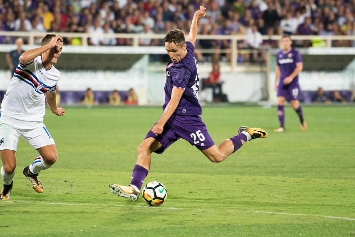Corsport: Chiesa è pronto a conquistare Firenze. Oggi il Torrino d'oro per lui... - Firenze, stadio Artemio Franchi, 27.08.2017, Fiorentina-Sampdoria, Foto Fiorenzo Sernacchioli. Copyright Labaroviola.com
