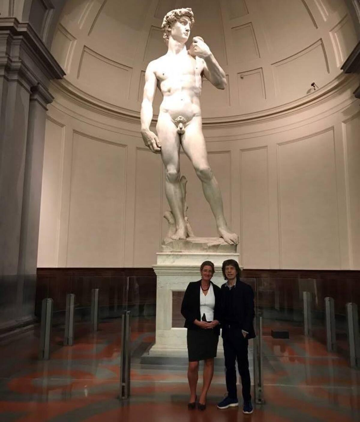 L'omaggio di Mick Jagger a Firenze: visita segreta al David di Michelangelo - 