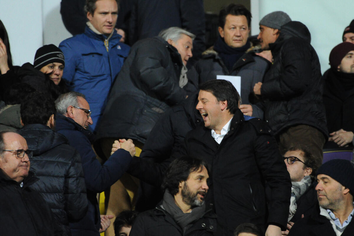 Fiorentina-Bologna: anche Matteo Renzi e Passararella in Tribuna... - Firenze, stadio Artemio Franchi, 15.01.2017, Fiorentina-Juventus, Foto Fiorenzo Sernacchioli.