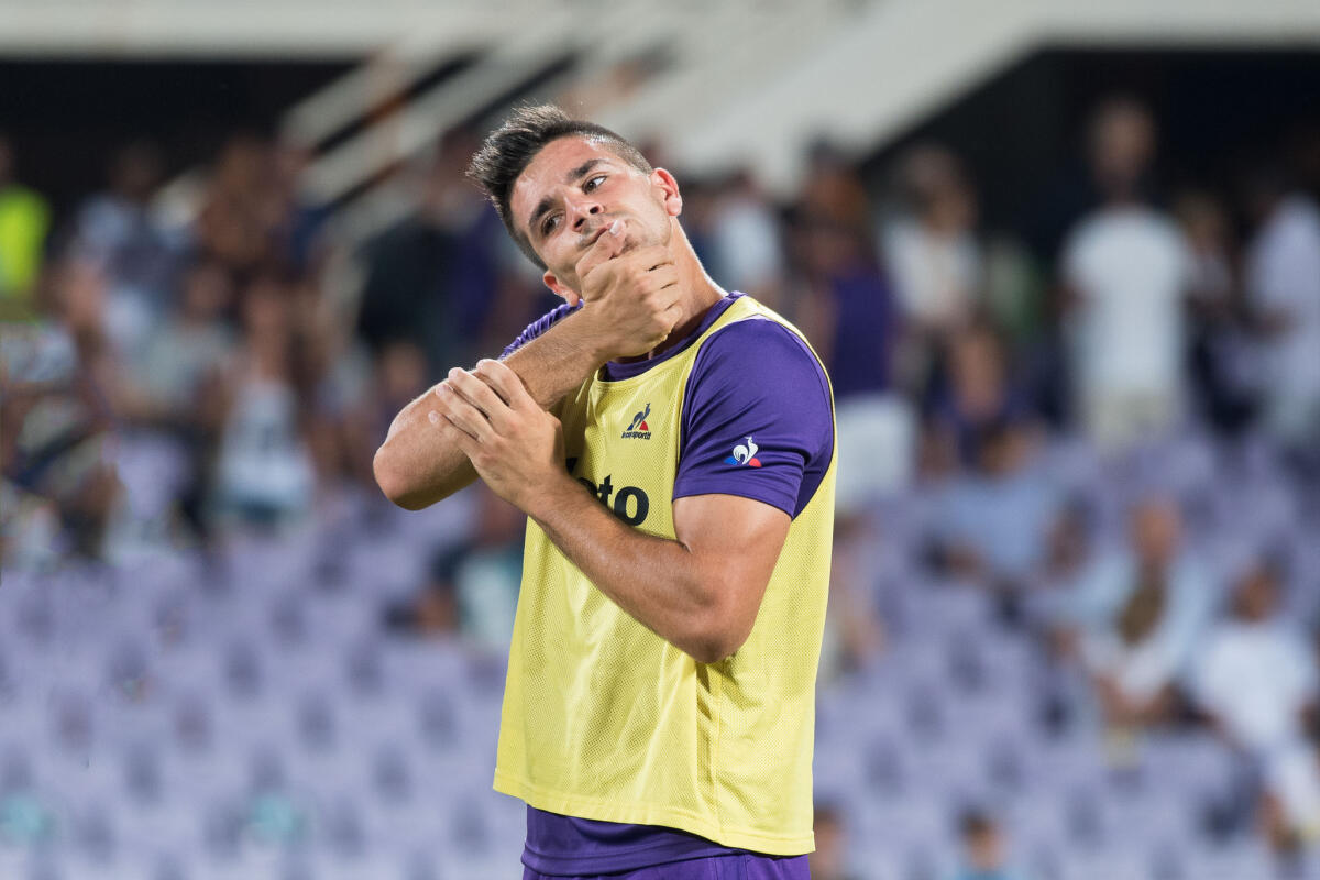Simeone: "La Fiorentina è il massimo per me. Mio padre considera Chiesa un fenomeno, quando gli ho detto della Fiorentina..." - Firenze, stadio Artemio Franchi, 27.08.2017, Fiorentina-Sampdoria, Foto Fiorenzo Sernacchioli. Copyright Labaroviola.com Simeone