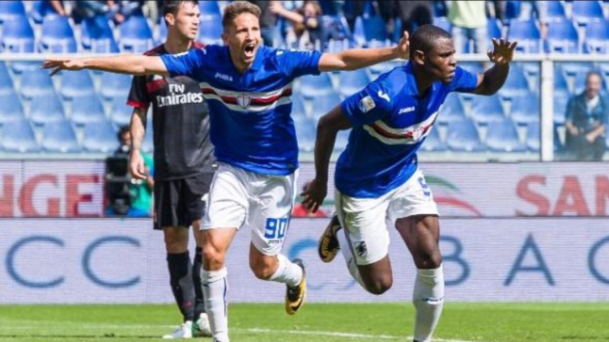 La Sampdoria di Pradè umilia il Milan di Montella e Kalinic. A Marassi è 2-0 - 