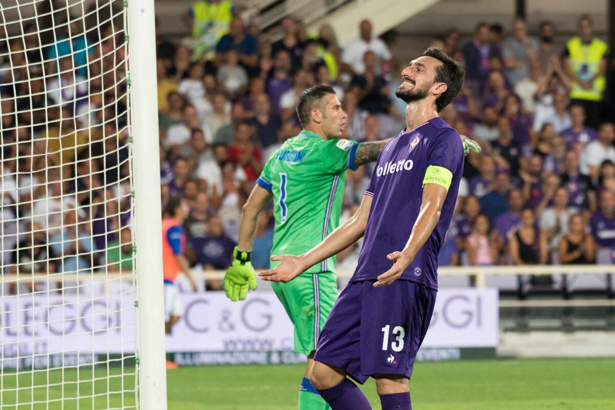 QS-La Nazione: chiudete la porta. La Viola subisce gol da 10 partite consecutive - Firenze, stadio Artemio Franchi, 27.08.2017, Fiorentina-Sampdoria, Foto Fiorenzo Sernacchioli. Copyright Labaroviola.com