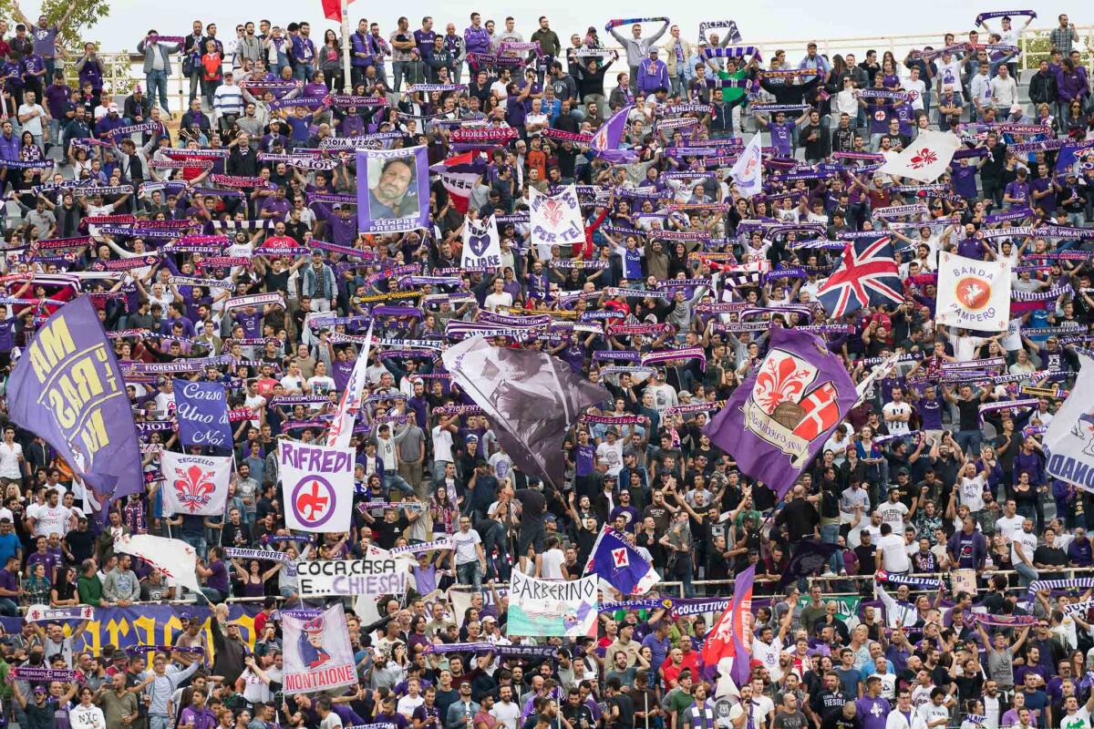 Fiorentina-Atalanta: in 22mila al Franchi malgrado il meteo - Firenze, stadio Artemio Franchi, 16.09.2017, Fiorentina-Bologna, Foto Fiorenzo Sernacchioli. Copyright Labaroviola.com Tifosi viola Curva Fiesole