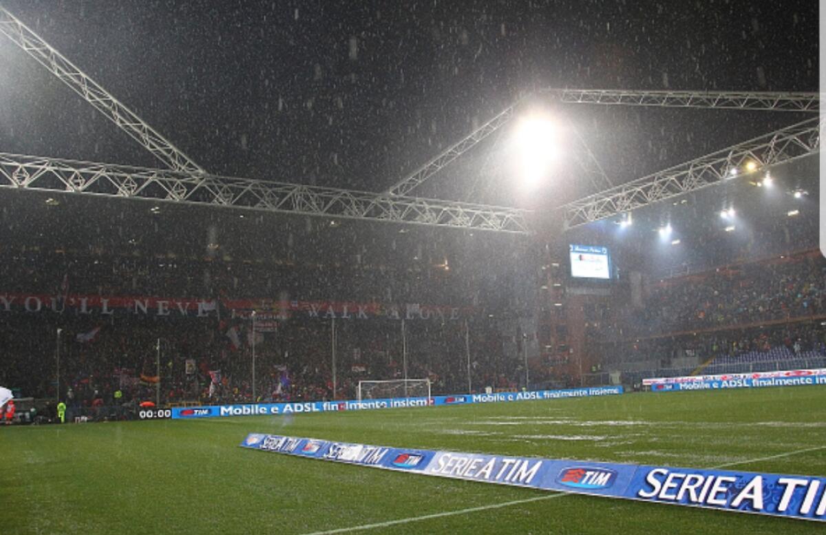 Piove a Genova, verso il rinvio Sampdoria - Roma. In arrivo la comunicazione ufficiale - 