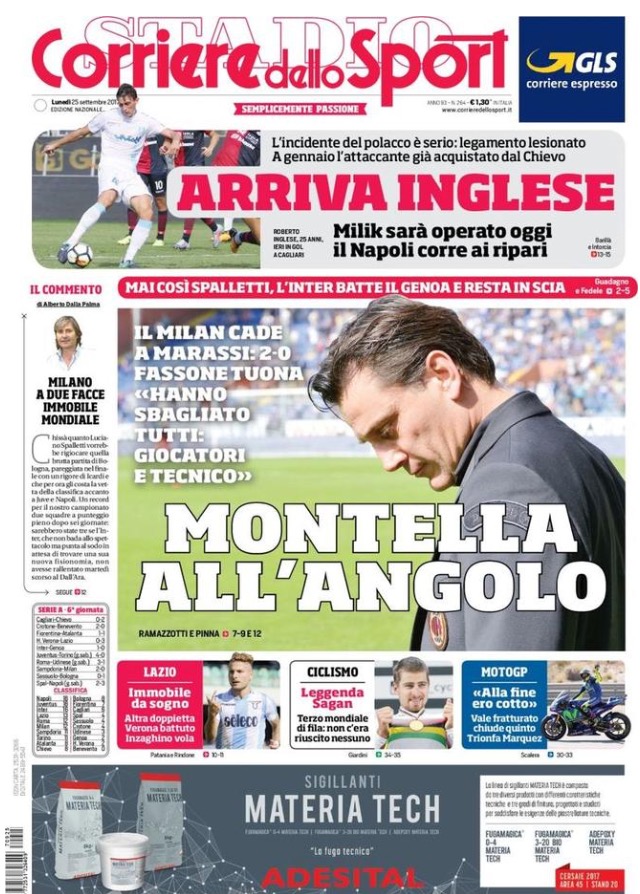 Corriere Dello Sport 25 Settembre 2017