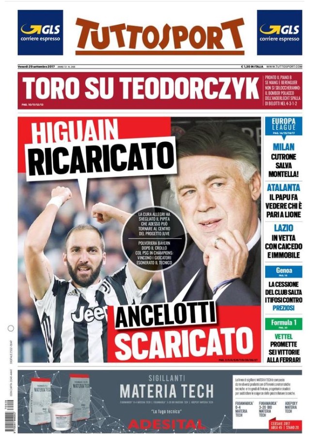 TuttoSport 29 Settembre 2017