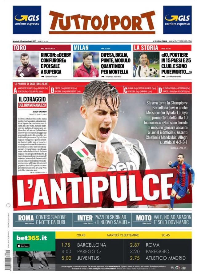 TuttoSport 12 Settembre 2017