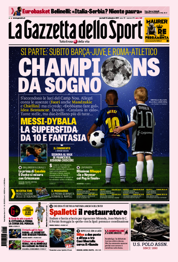 La Gazzetta Dello Sport 12 Settembre 2017