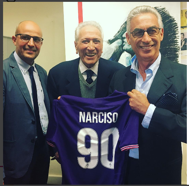Salica festeggia i 90 anni della Fiorentina e di Narciso Parigi