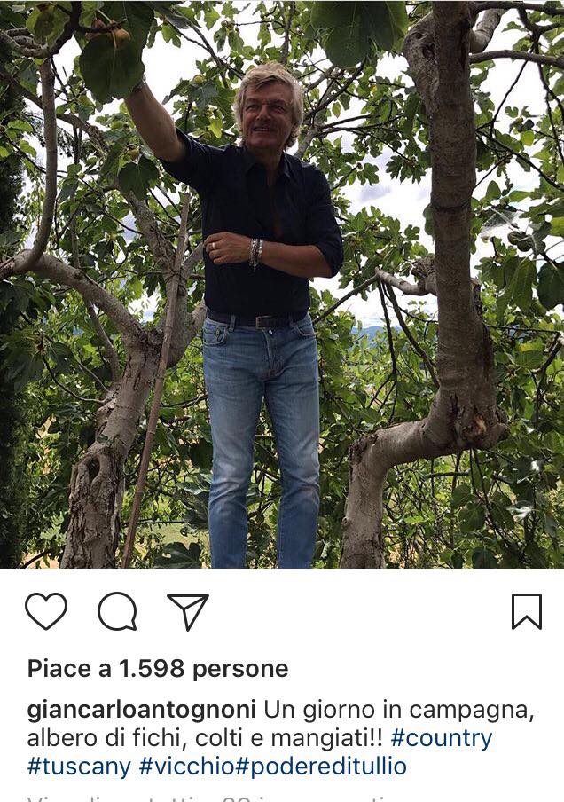 L'unico 10 ricarica le pile in campagna: Antognoni in veste raccoglitore di...fichi!