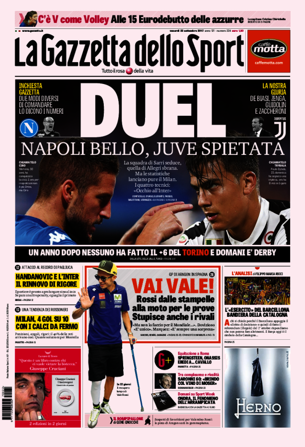 La Gazzetta Dello Sport 22 Settembre 2017