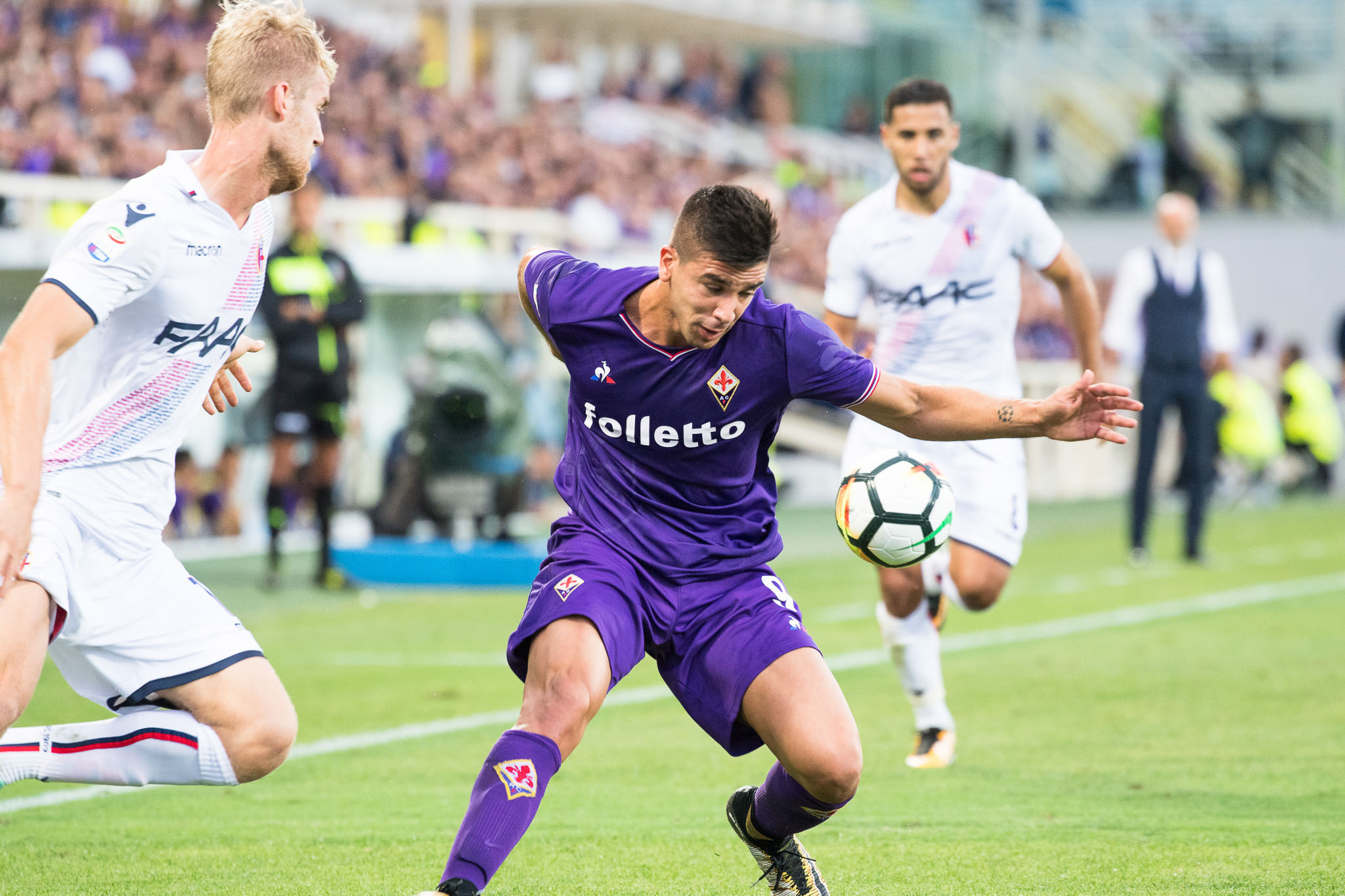 Firenze, stadio Artemio Franchi, 16.09.2017, Fiorentina-Bologna, Foto Fiorenzo Sernacchioli. Copyright Labaroviola.com Simeone
