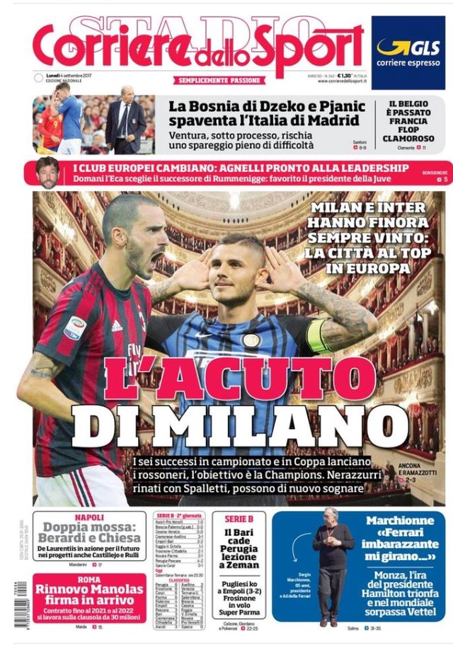 Corriere Dello Sport 4 Settembre 2017