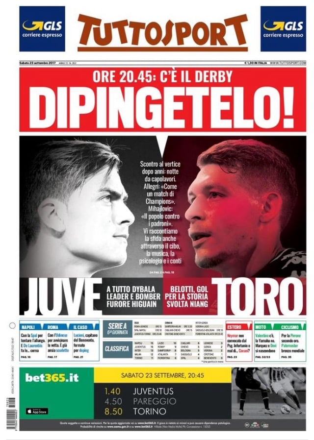 TuttoSport 23 Settembre 2017