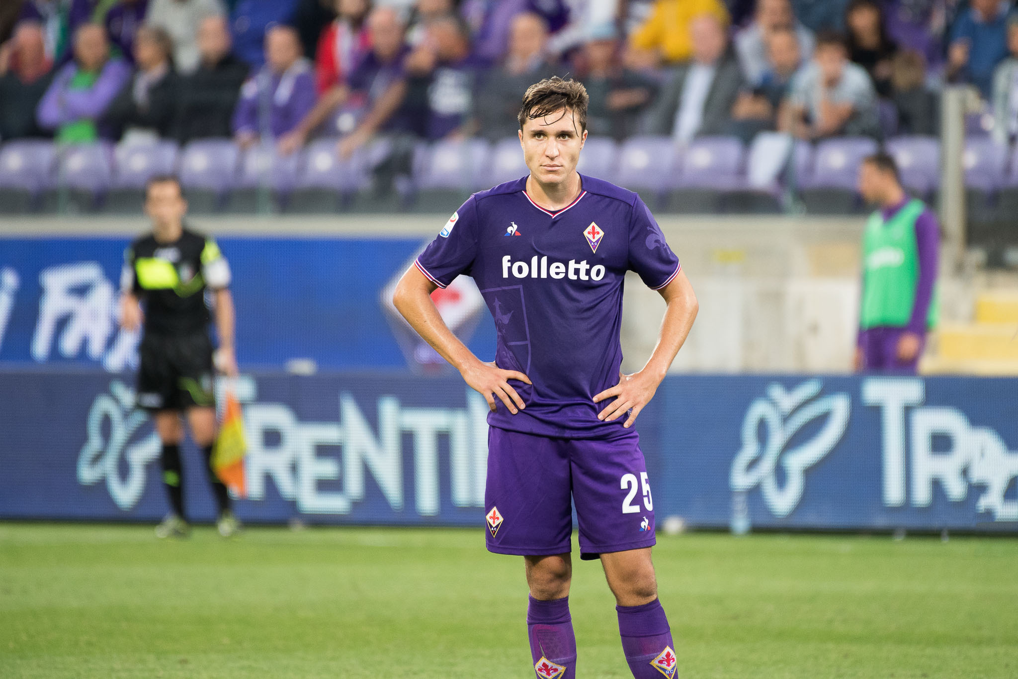Firenze, stadio Artemio Franchi, 16.09.2017, Fiorentina-Bologna, Foto Fiorenzo Sernacchioli. Copyright Labaroviola.com Federico Chiesa
