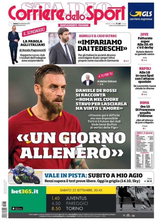 Corriere Dello Sport 23 Settembre 2017