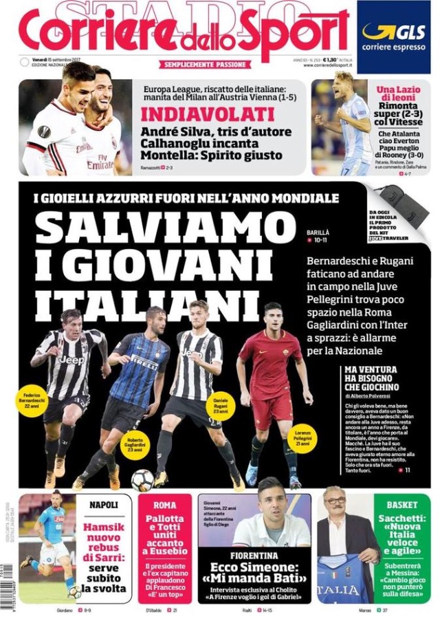 Corriere Dello Sport 15 Settembre 2017