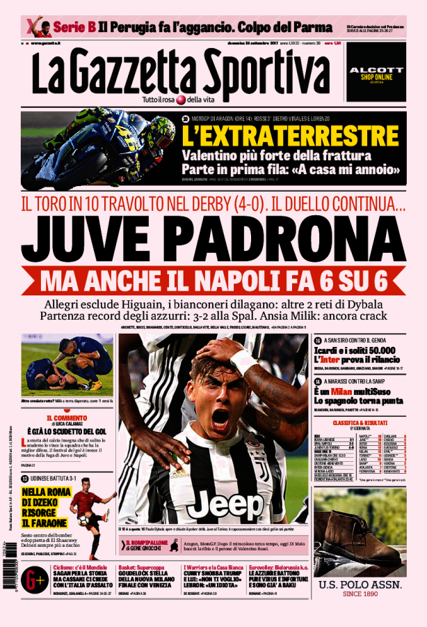 La Gazzetta Dello Sport 24 Settembre 2017