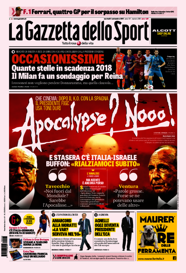 La Gazzetta Dello Sport 5 Settembre 2017