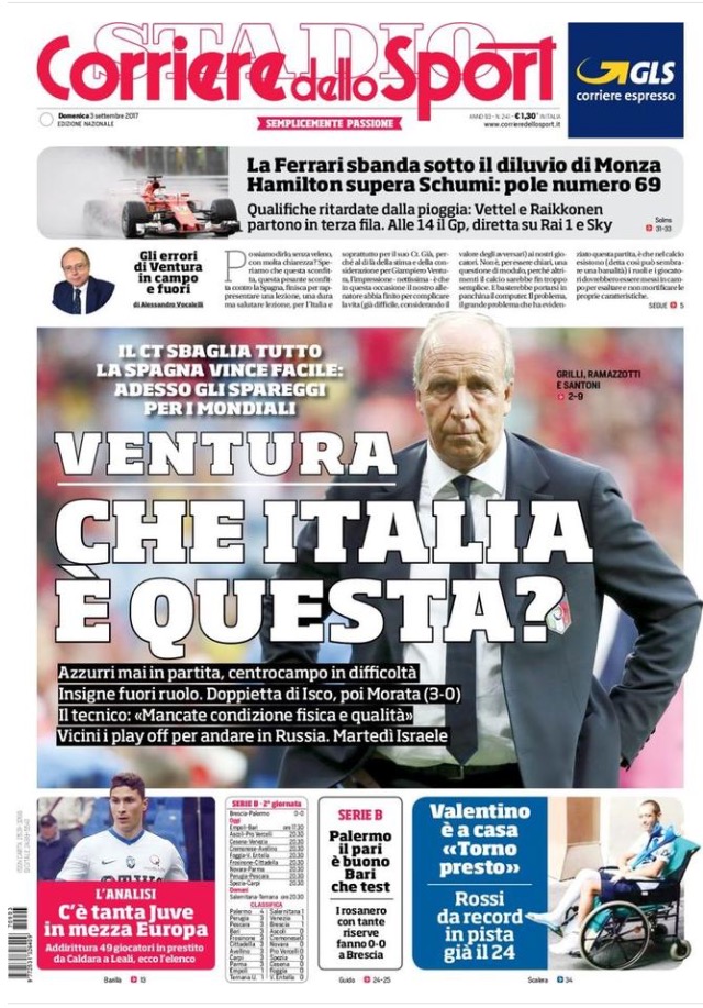 Corriere Dello Sport 3 Settembre 2017