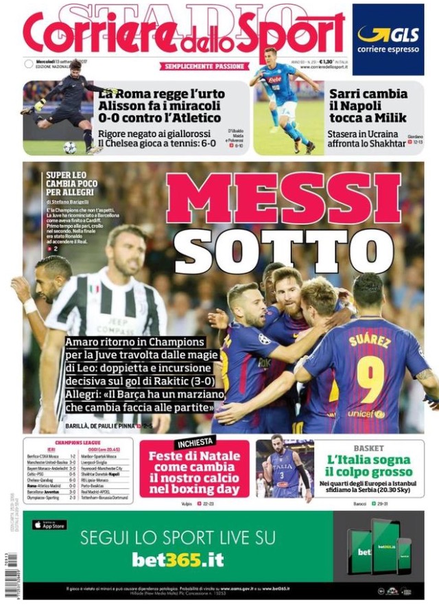 Corriere Dello Sport 13 Settembre 2017