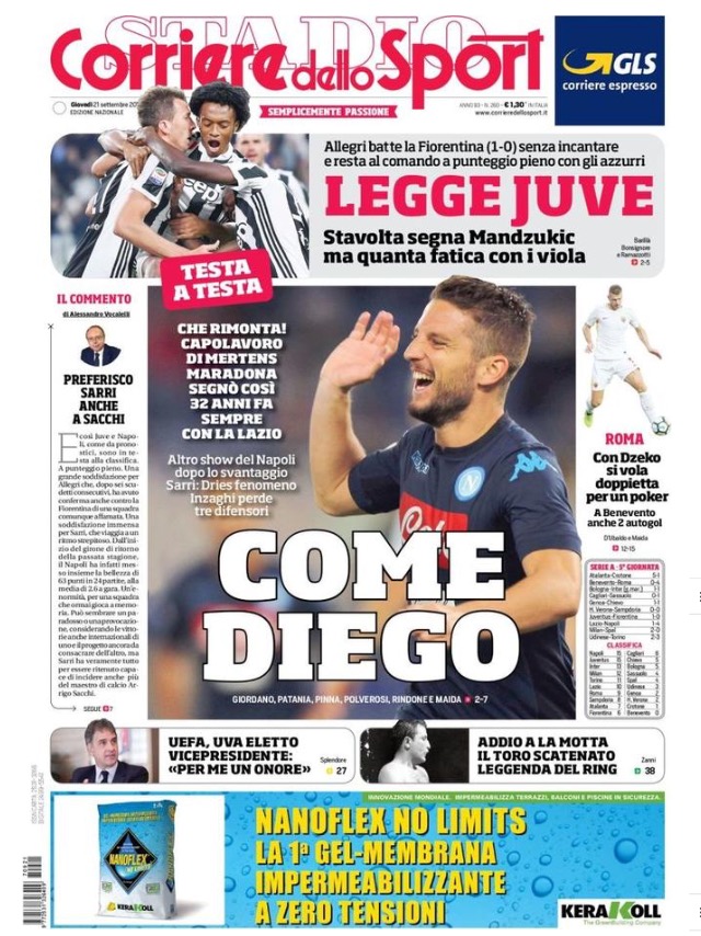 Corriere Dello Sport 21 Settembre 2017