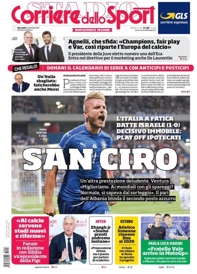 Corriere Dello Sport 6 Settembre 2017