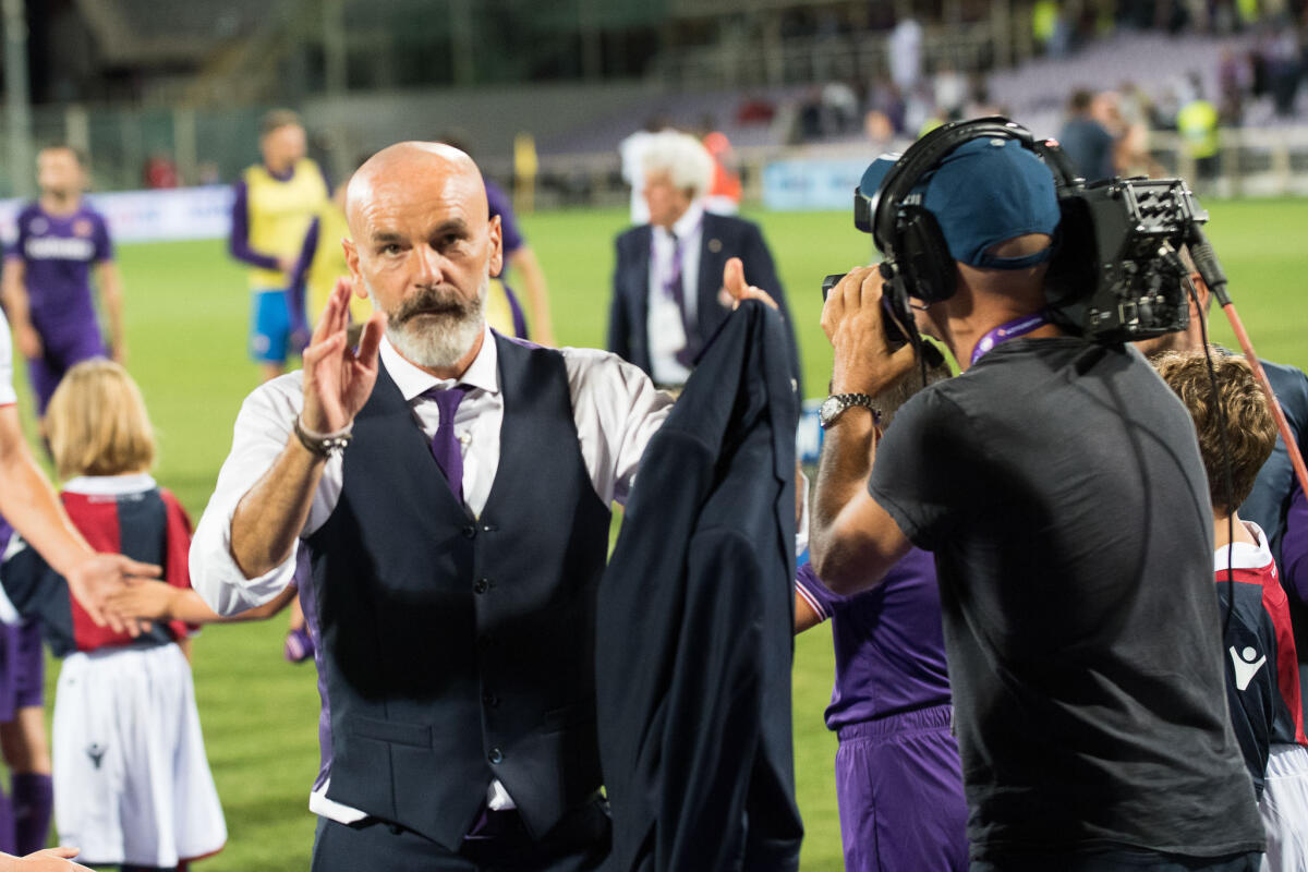 Pioli ha fatto mettere nello spogliatoio della Fiorentina le frasi di Batistuta e Antognoni - Firenze, stadio Artemio Franchi, 16.09.2017, Fiorentina-Bologna, Foto Fiorenzo Sernacchioli. Copyright Labaroviola.com Pioli