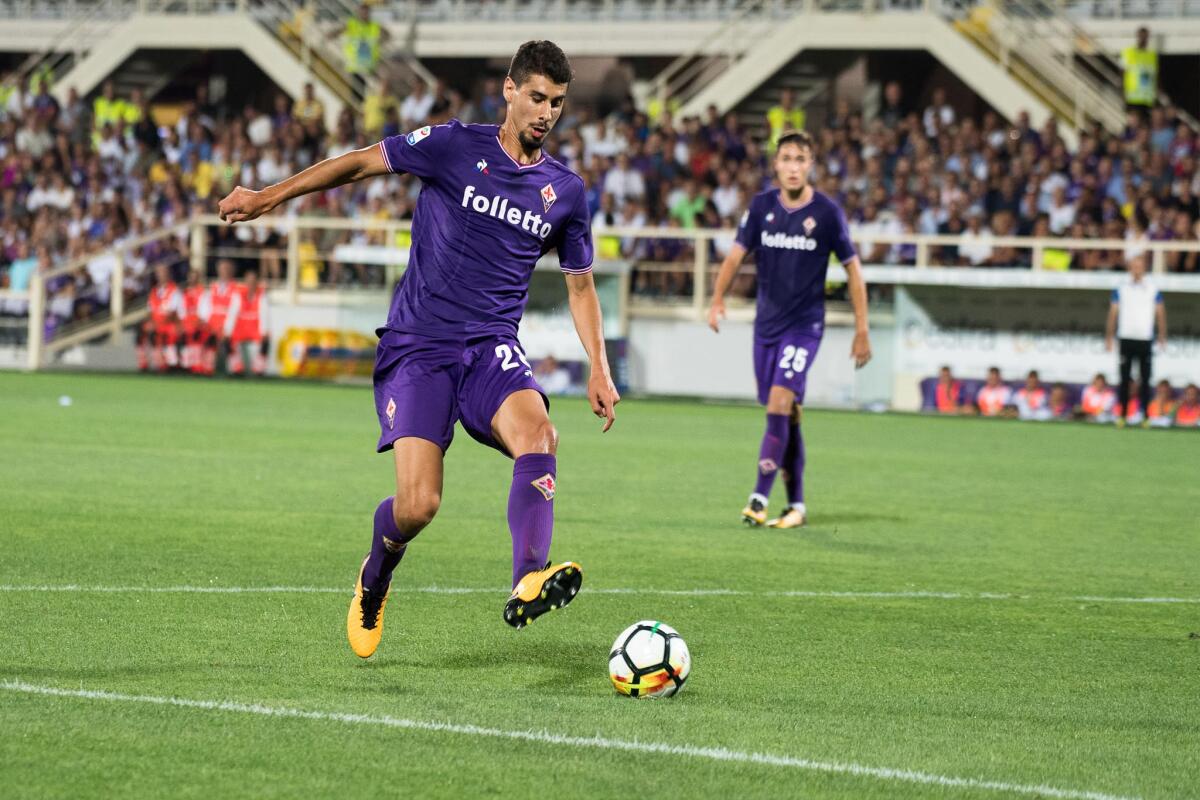 Gil Dias si gode Firenze anche da infortunato: ecco la foto stupenda pubblicata su Instagram - Firenze, stadio Artemio Franchi, 27.08.2017, Fiorentina-Sampdoria, Foto Fiorenzo Sernacchioli. Copyright Labaroviola.com