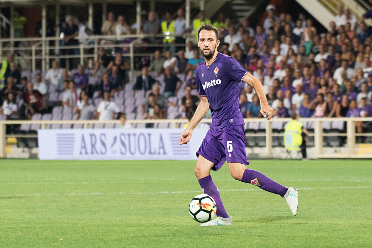 Badelj: "Non posso parlare del contratto, ai tifosi dico di avere pazienza.." - Firenze, stadio Artemio Franchi, 27.08.2017, Fiorentina-Sampdoria, Foto Fiorenzo Sernacchioli. Copyright Labaroviola.com