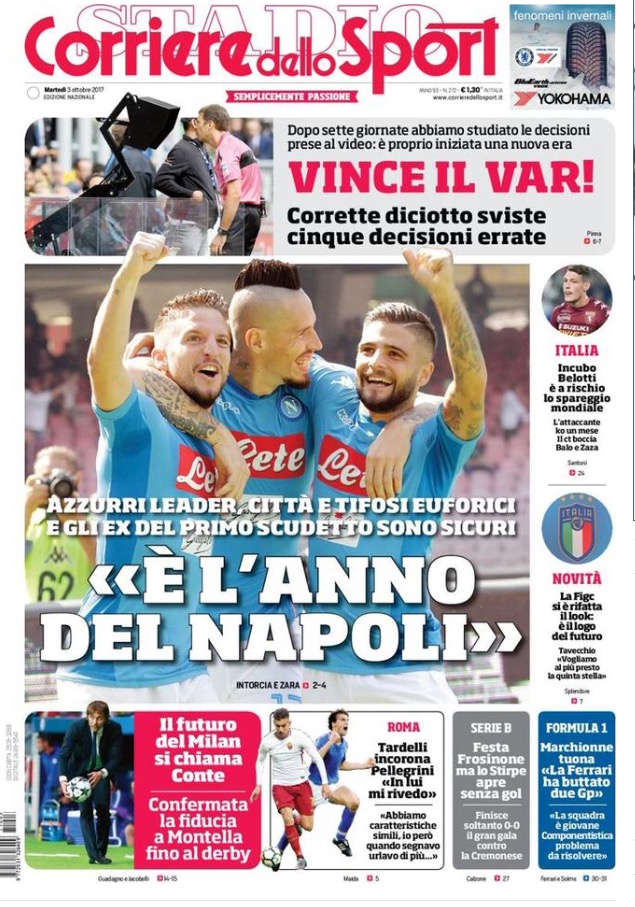 Corriere Dello Sport 3 Ottobre 2017