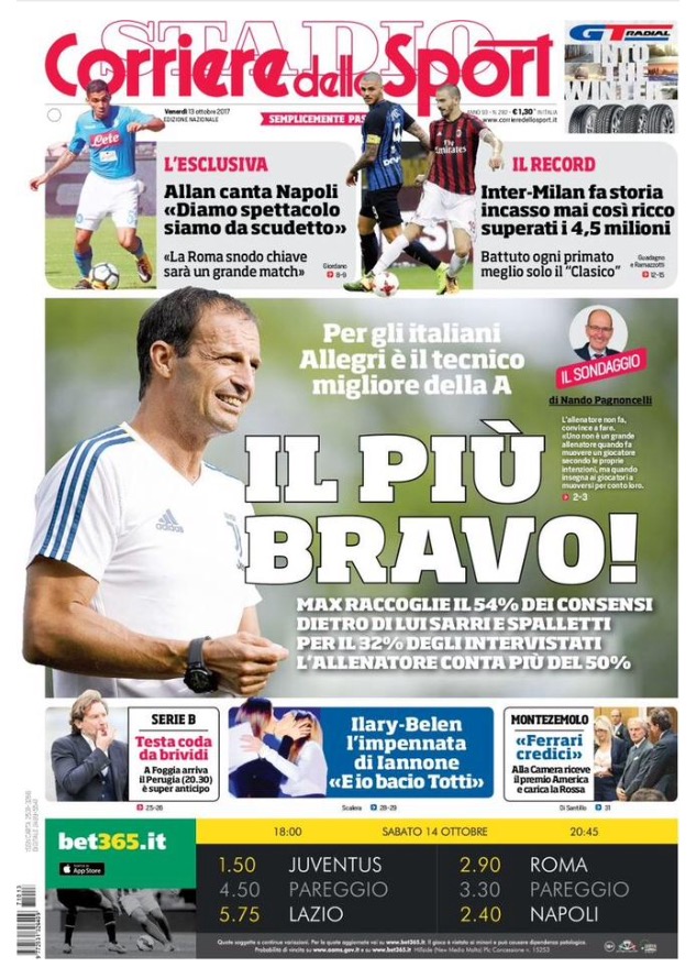 Corriere Dello Sport 13 Ottobre 2017