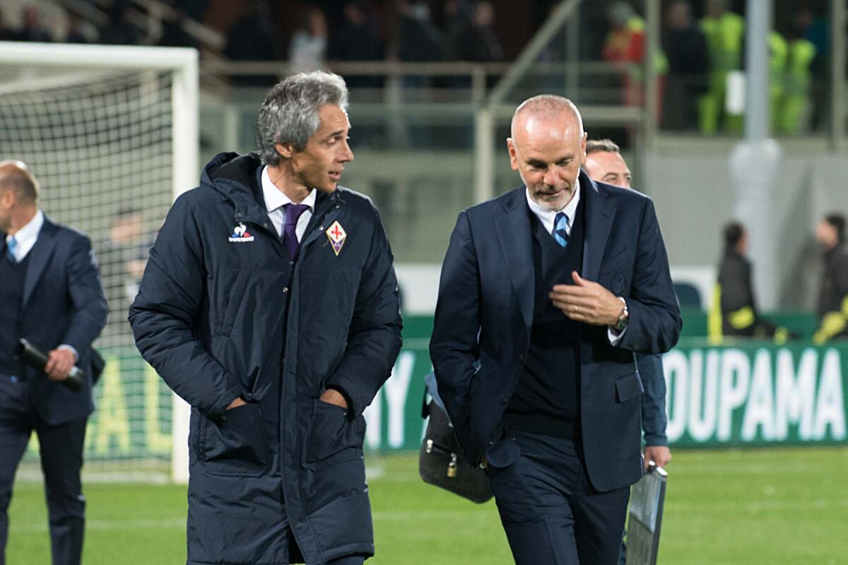I numeri della sfida Pioli-Di Francesco: 91 milioni di ingaggi contro 35. Nessun pareggio tra i due. La loro storia... - Firenze, stadio Artemio Franchi, 22.04.2017, Fiorentina-Inter, Foto Fiorenzo Sernacchioli. Copyright Labaroviola.com
