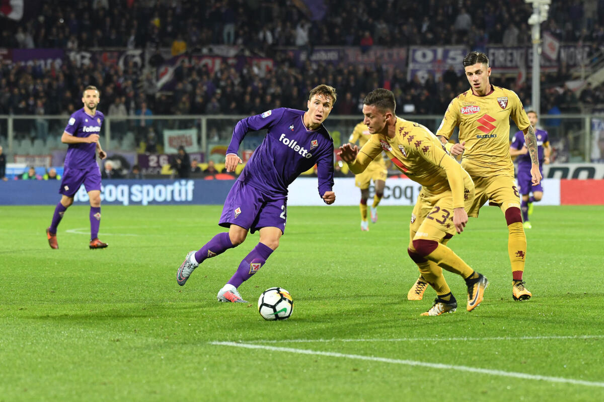 Chiesa: Napoli, Inter e Chelsea chiedono informazioni, il prezzo è basso (per ora). La cifra per acquistarlo... - Firenze, stadio Artemio Franchi, 25.10.2017, Fiorentina-Torino, Foto Fiorenzo Sernacchioli. Copyright Labaroviola.com Chiesa