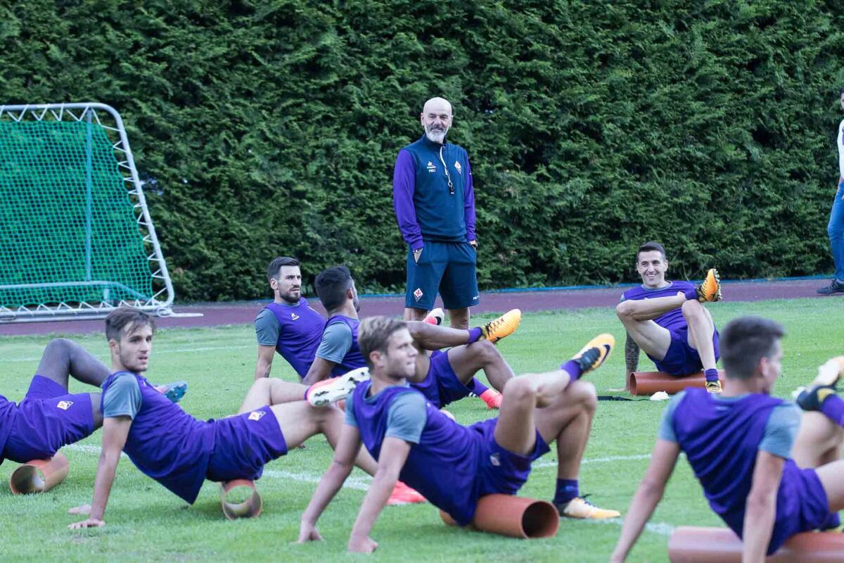 Pioli: prima riunione con la squadra dopo lo sfogo, qualcosa non torna nello spogliatoio. Oggi pomeriggio... - Moena, Ritiro della Fiorentina 16.07.2017, Foto Fiorenzo Sernacchioli. Copyright Labaroviola.com