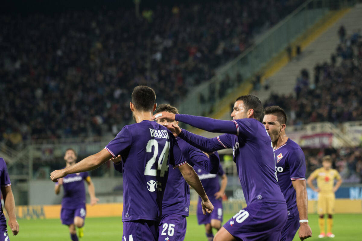FORM. UFFICIALI: BIRAGHI TORNA A SINISTRA, NEL MEZZO BADELJ. SIMEONE.. - Firenze, stadio Artemio Franchi, 25.10.2017, Fiorentina-Torino, Foto Fiorenzo Sernacchioli. Copyright Labaroviola.com Benassi, Chiesa, Simeone, Eysseric