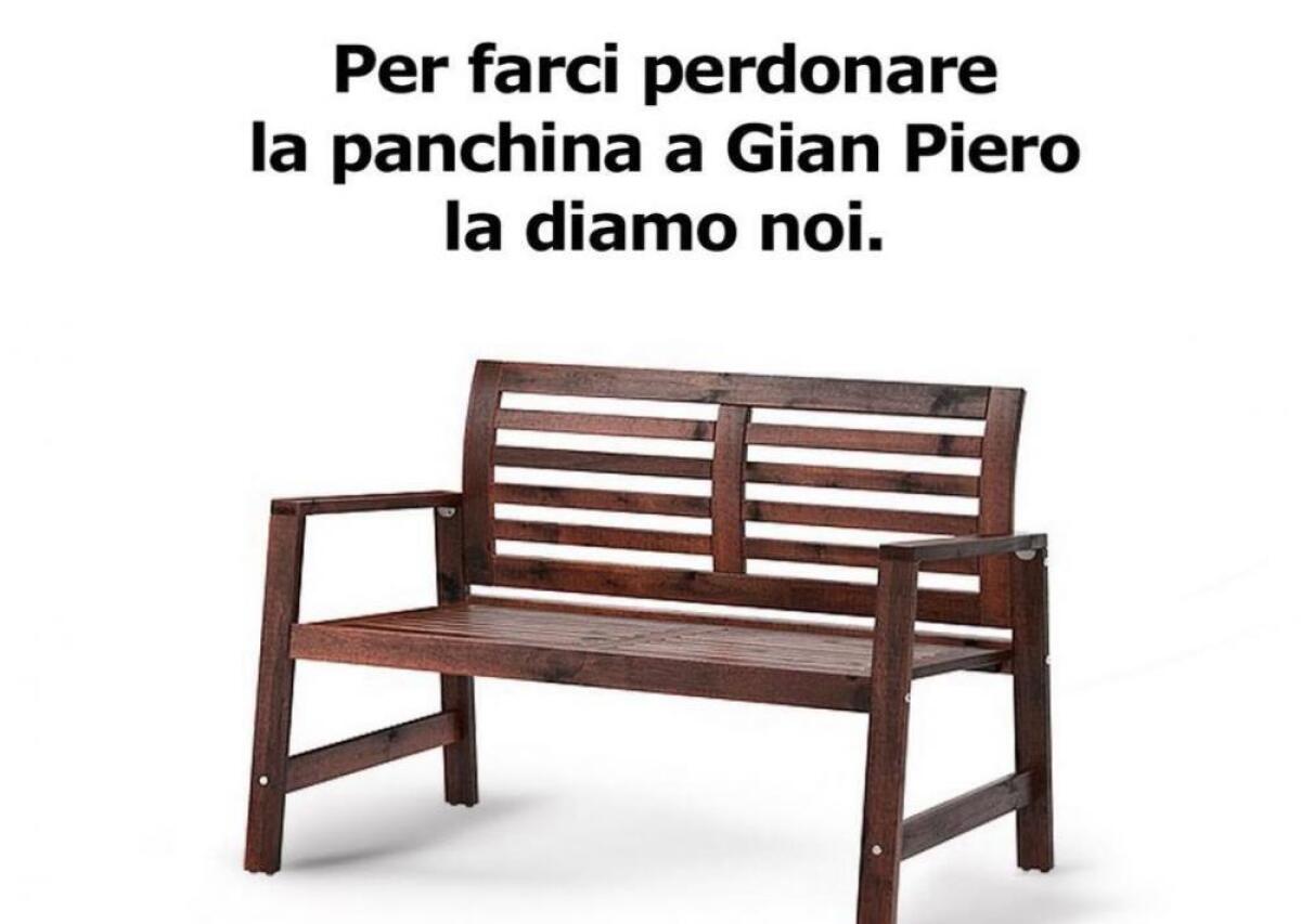 Arriva anche lo sfottò Ikea: ''Per farci perdonare la panchina a GianPiero la portiamo noi, ma ridateci le matite" - 