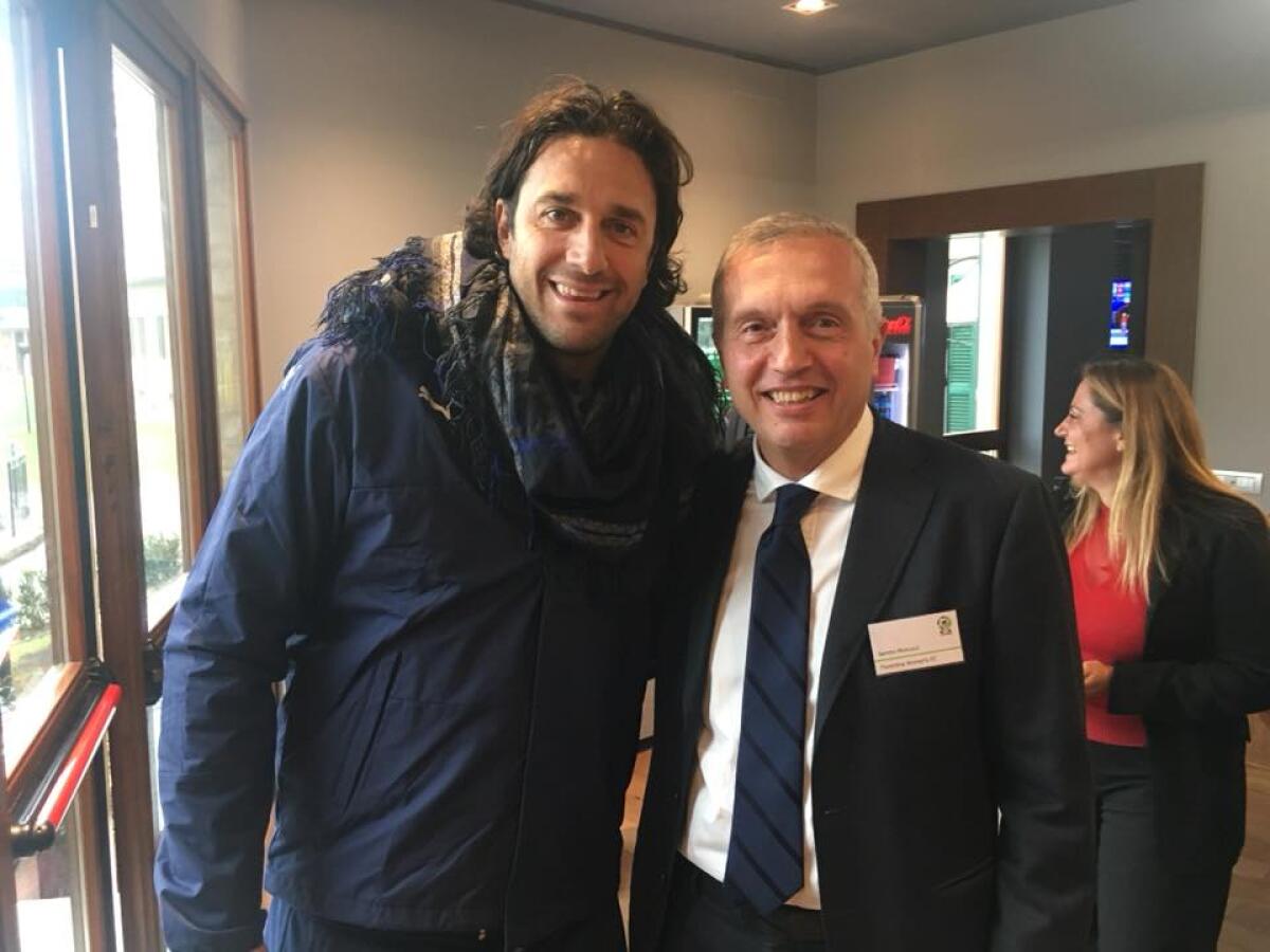 Luca Toni e Sandro Mencucci insieme a Coverciano per un evento dedicato al calcio femminile - 