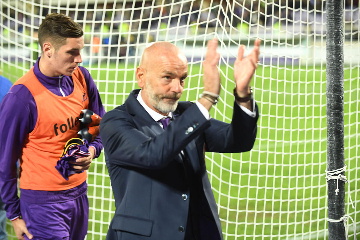 Pioli: "Due punti persi, era rosso su Romagnoli ma se ne parlo gli arbitri si offendono. Var interpellata" - Firenze, stadio Artemio Franchi, 25.10.2017, Fiorentina-Torino, Foto Fiorenzo Sernacchioli. Copyright Labaroviola.com Pioli