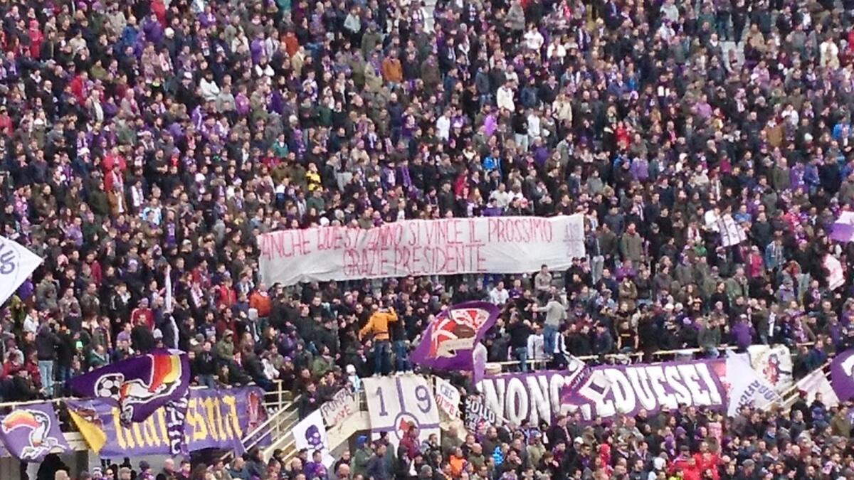 La Curva Fiesole punge i Della Valle: "Anche quest'anno si vince il prossimo. Grazie Presidente" - 
