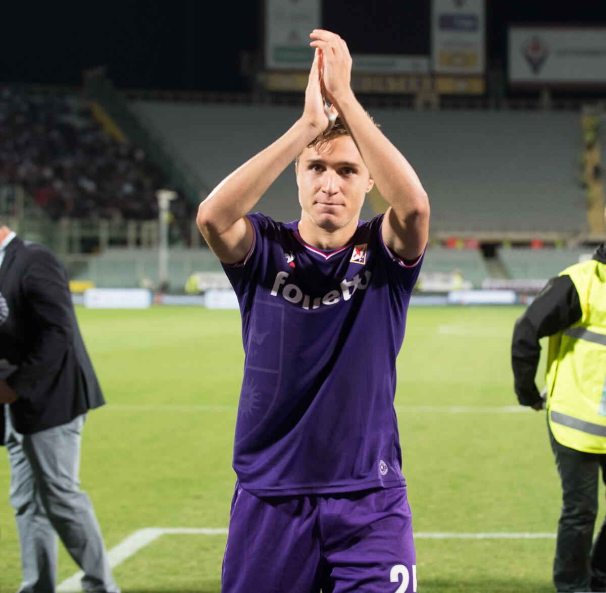 Chiesa: "Contenti per la prestazione. Il coro per me? Ho un messaggio per i nostri tifosi..." - Firenze, stadio Artemio Franchi, 16.09.2017, Fiorentina-Bologna, Foto Fiorenzo Sernacchioli. Copyright Labaroviola.com Federico Chiesa