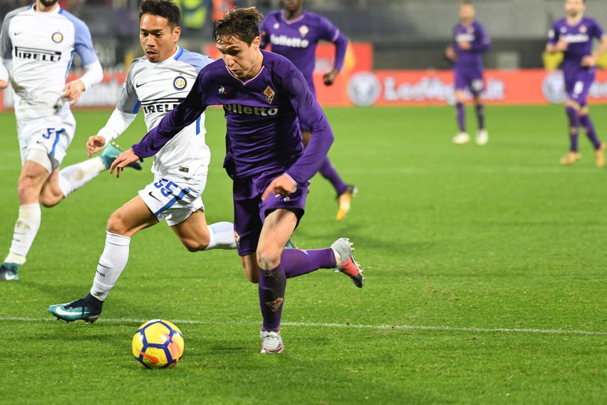 Napoli su Chiesa, ma la Fiorentina alza la voce e Della Valle si dice convinto di trattenerlo... - Firenze, stadio Artemio Franchi, 5.01.2018, Fiorentina-Inter, Foto Fiorenzo Sernacchioli. Copyright Labaroviola.com Federico Chiesa